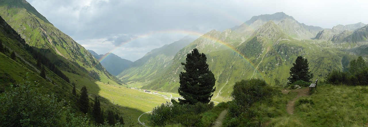 rainbow mountain nature free photo