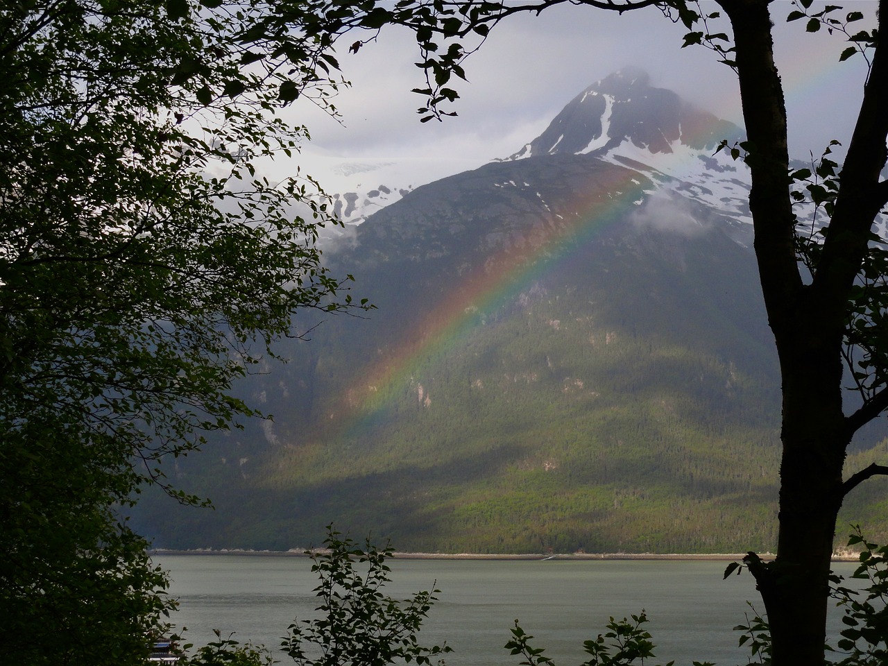 rainbow mountain alaska free photo