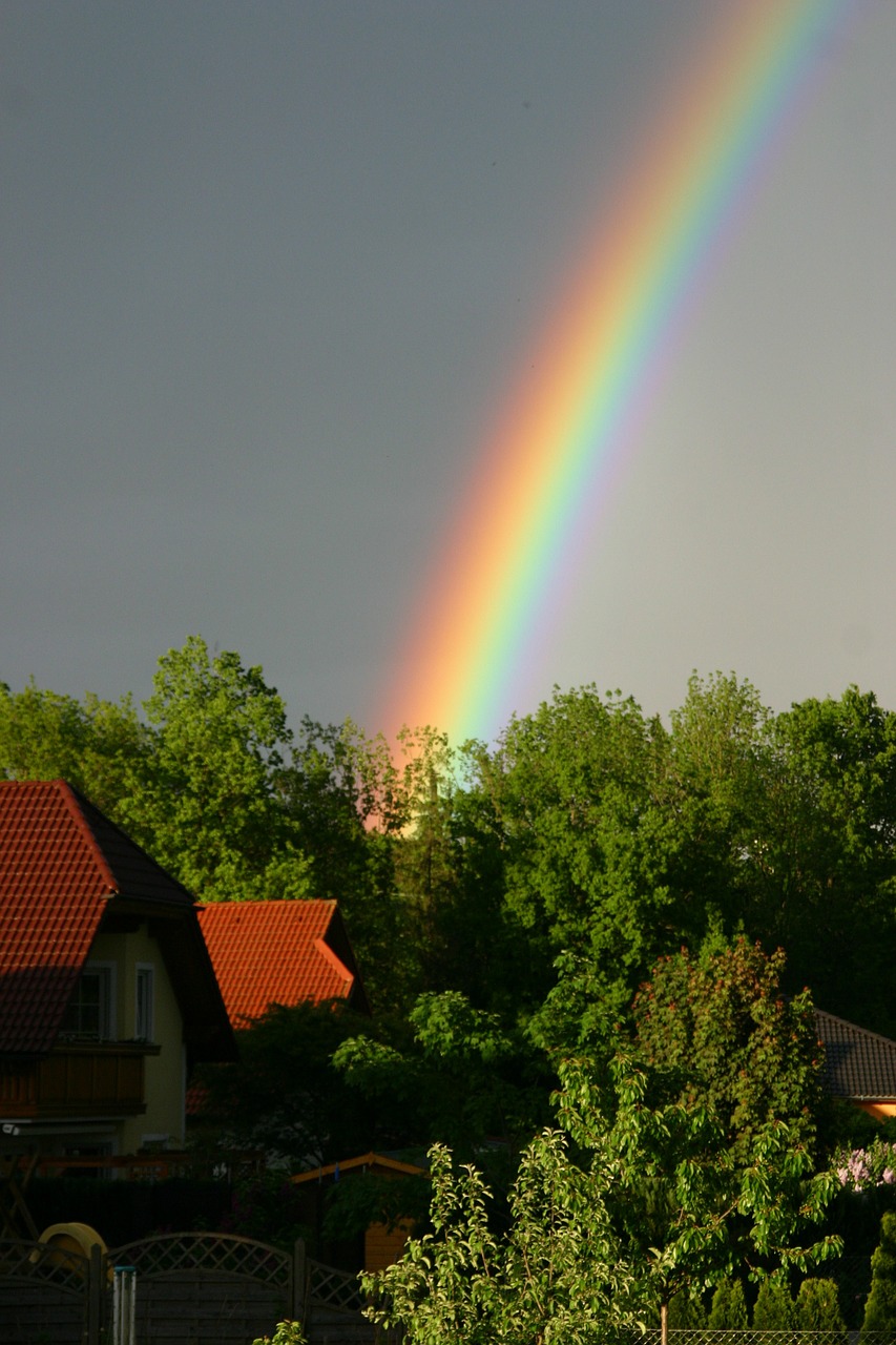 rainbow natural phenomenon weather free photo