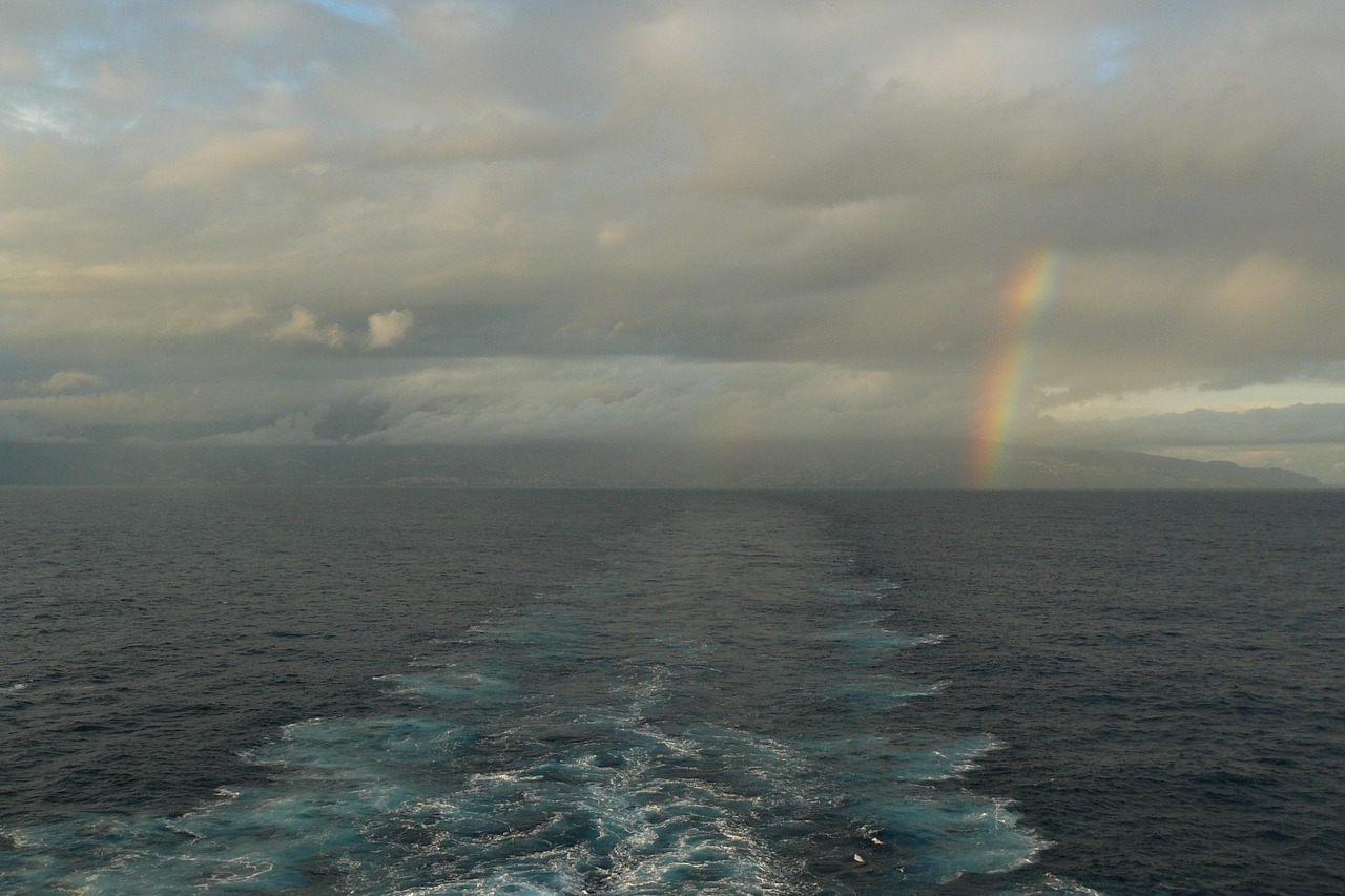 rainbow spectrum weather phenomenon free photo