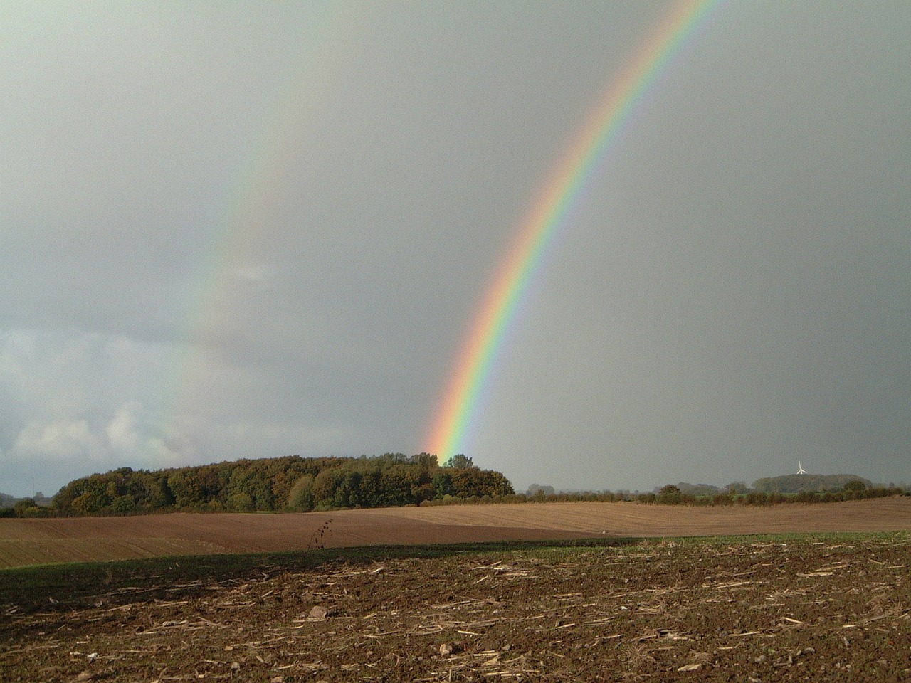 rainbow weather nature free photo