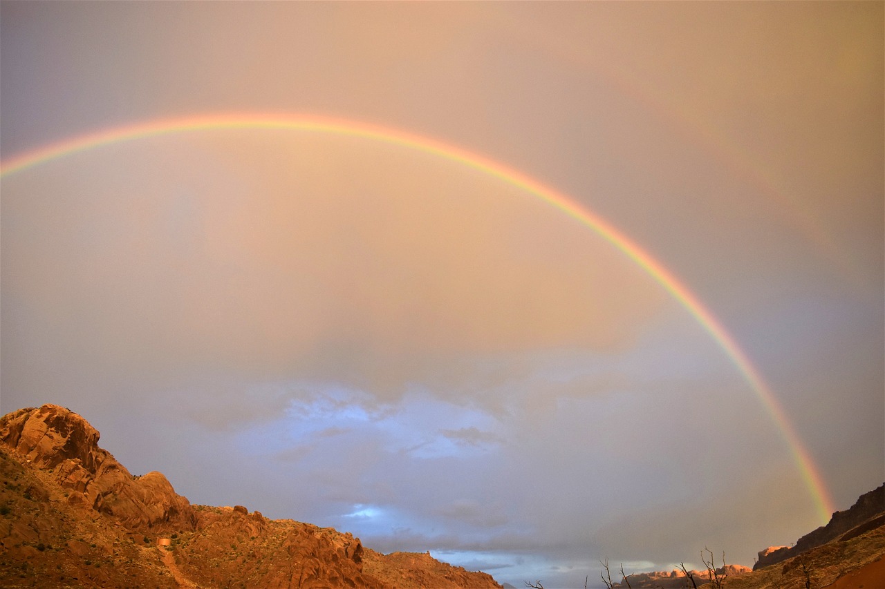 rainbow  sky  wilderness free photo