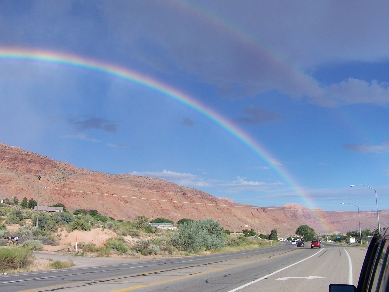 rainbow moab moab rim free photo