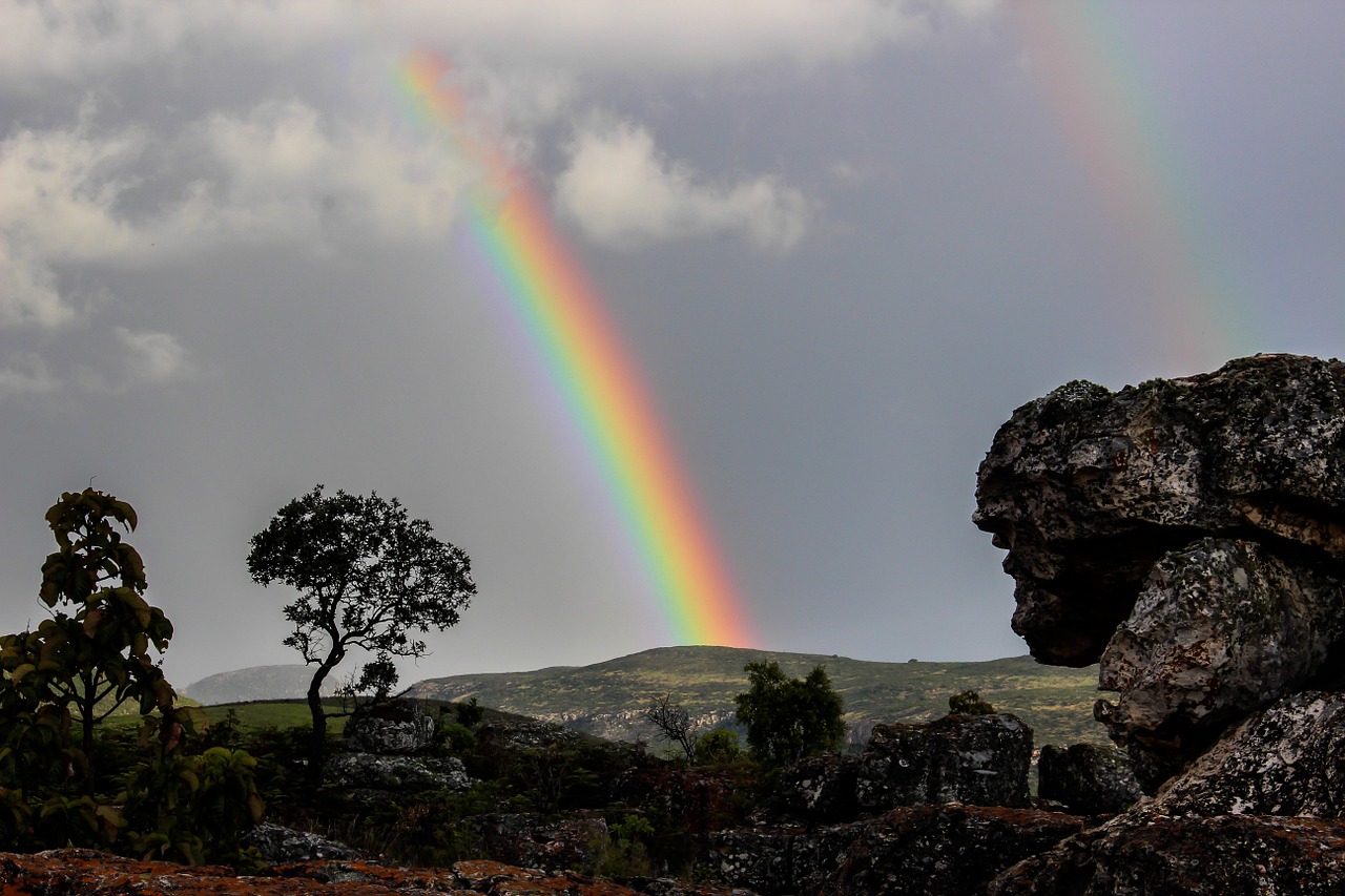 rainbow nature africa free photo