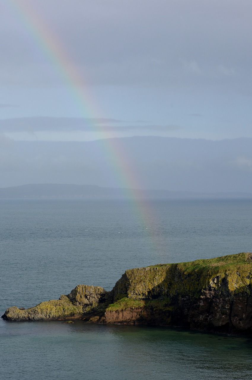 rainbow landscape view free photo