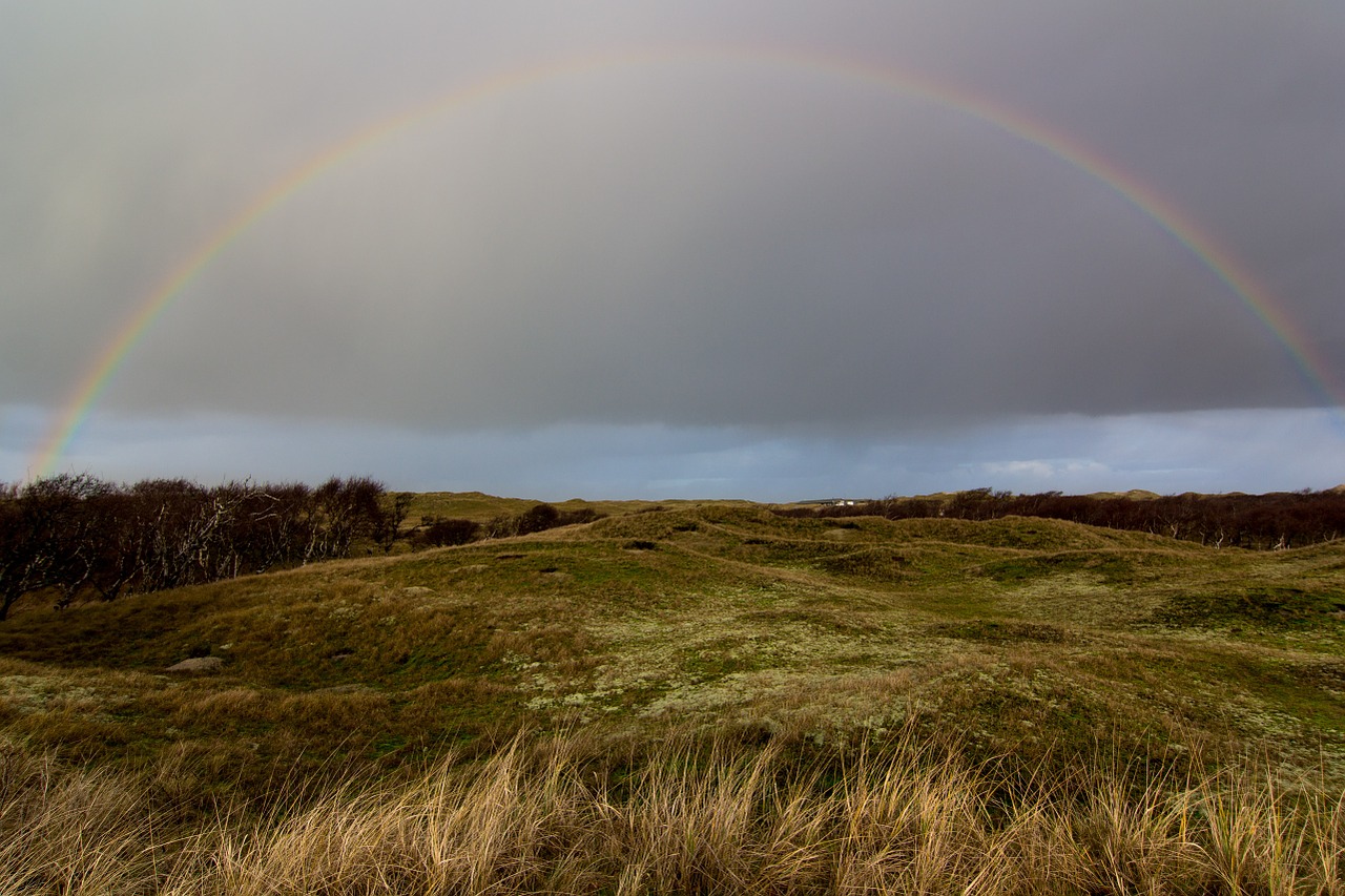 rainbow norderney sky free photo