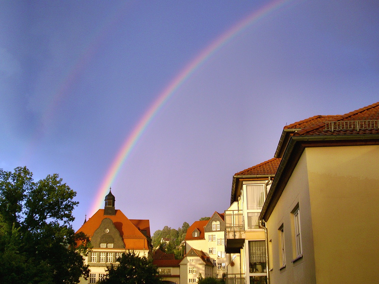 rainbow nature background free photo