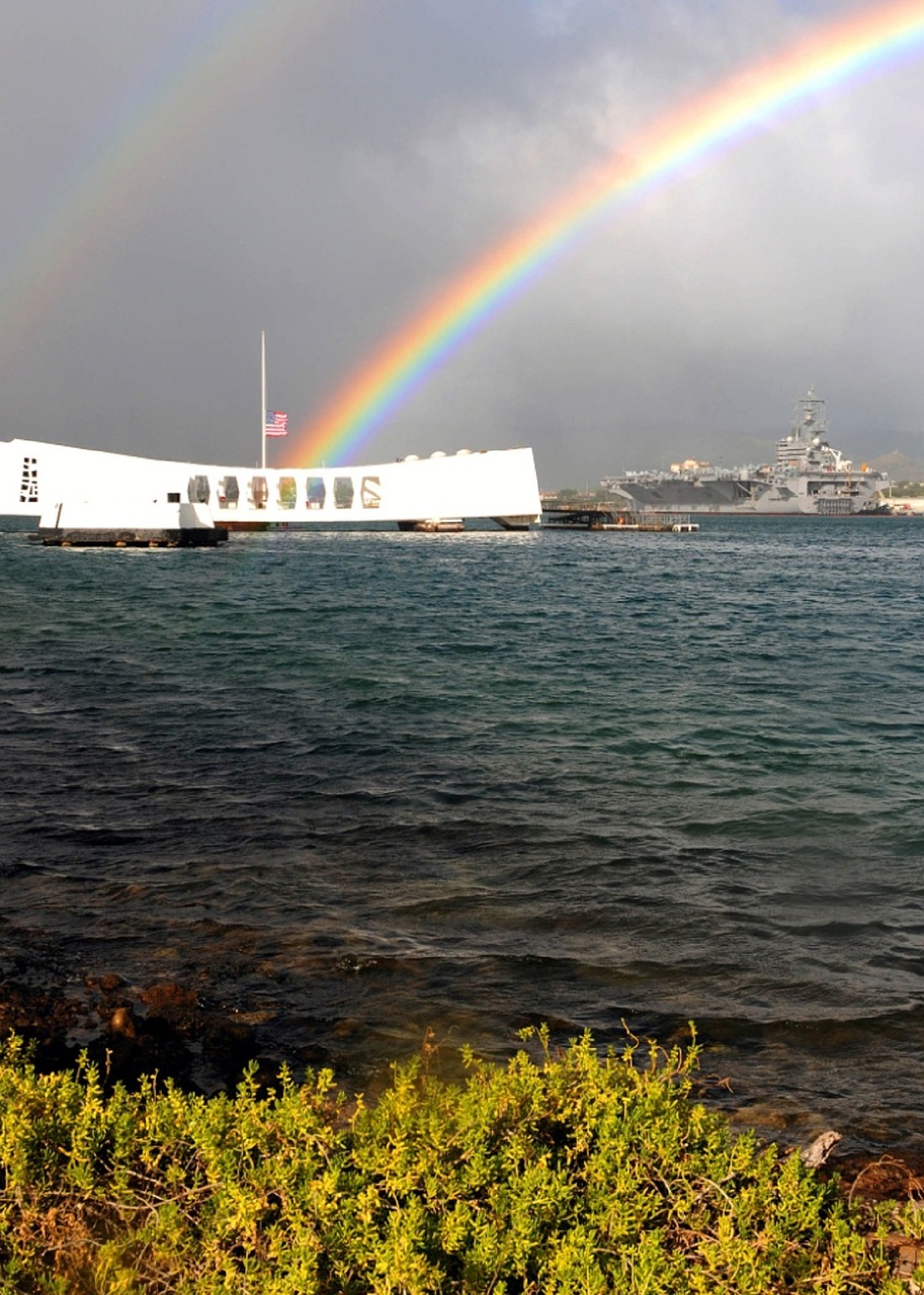 rainbow honolulu memorial free photo