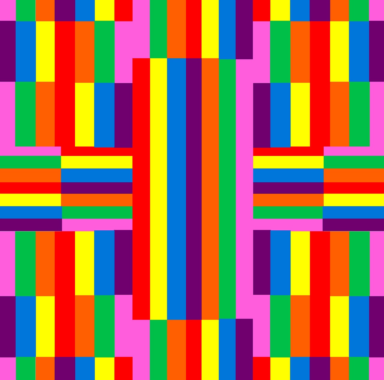rainbow geometric pattern free photo