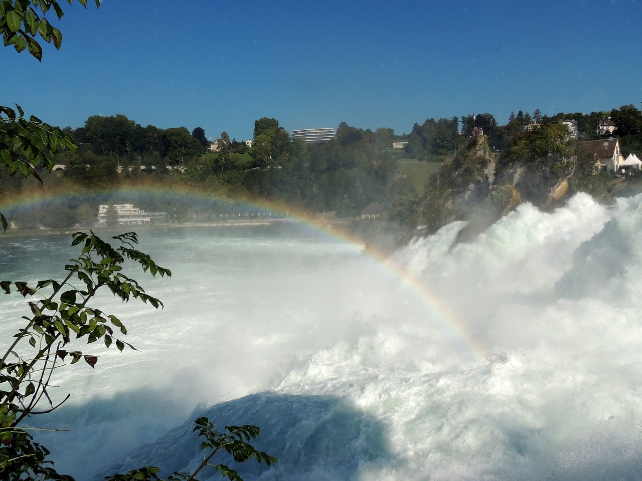 rainbow reinfall switzerland free photo