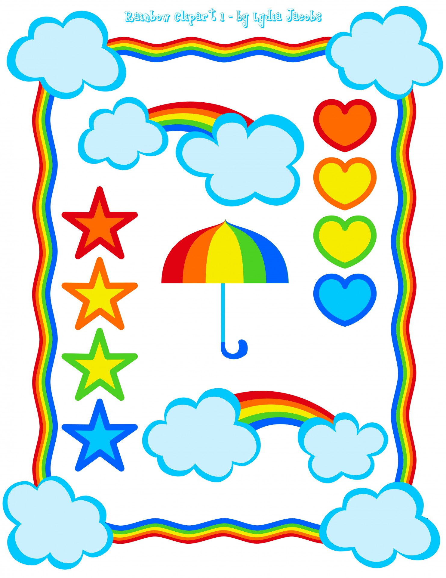 free clipart free clip art rainbow free photo