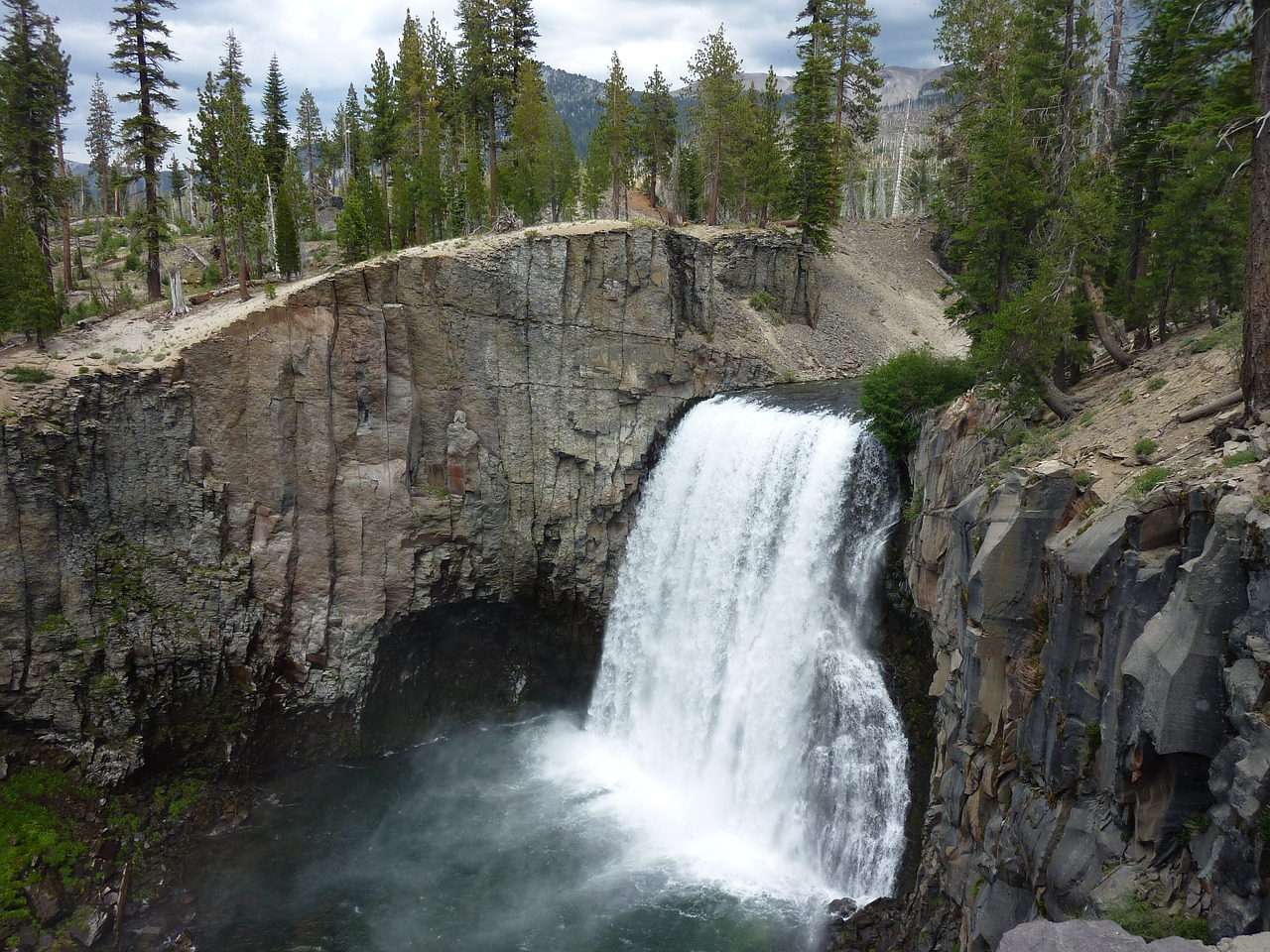 rainbow falls california waterfalls free photo