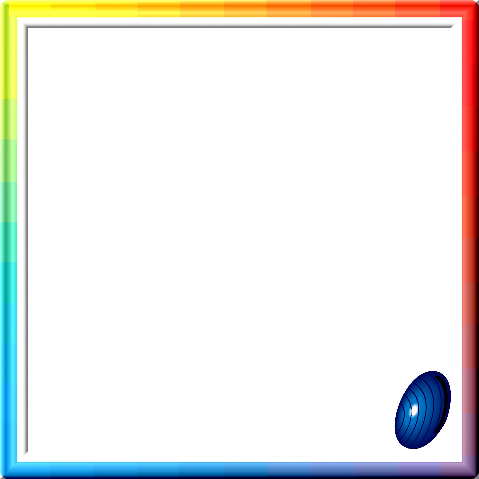 rainbow frame 3d free photo