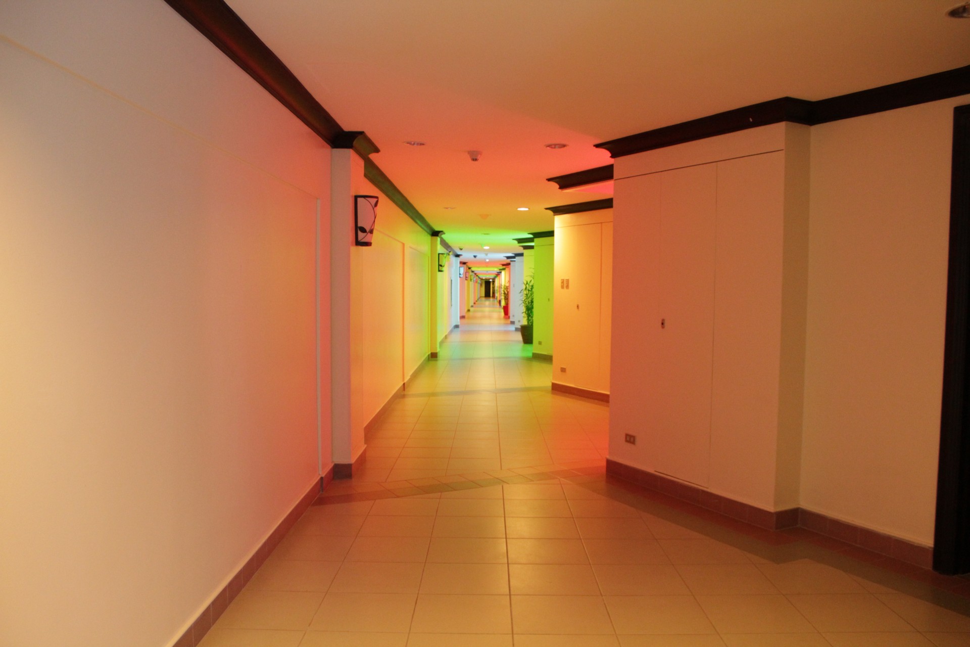 rainbow hallway hallway colors free photo