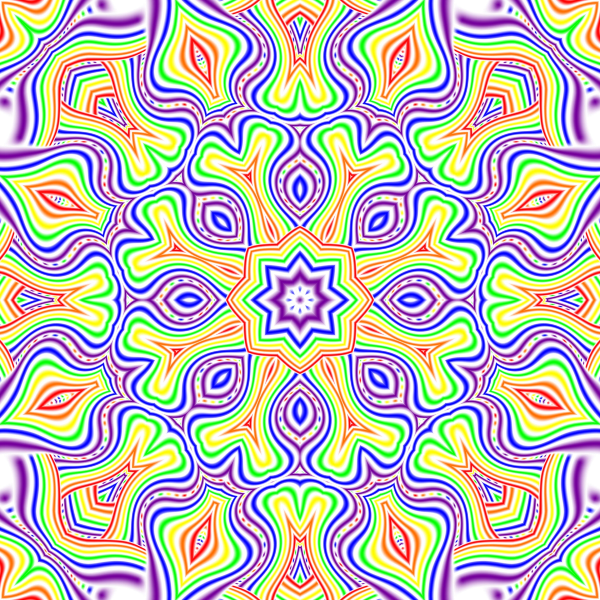 kaleidoscope rainbow abstract free photo