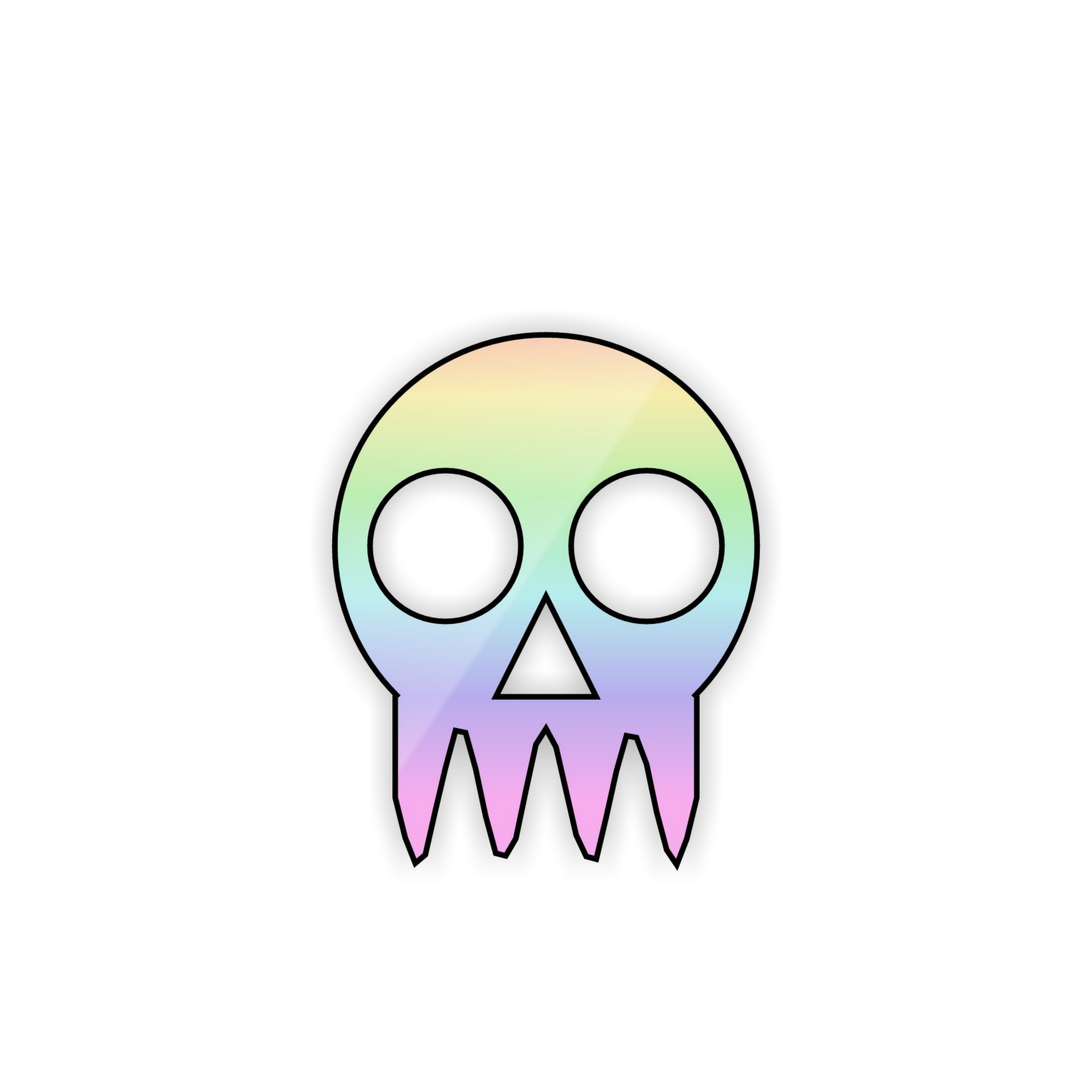 wallpaper rainbow skull free photo