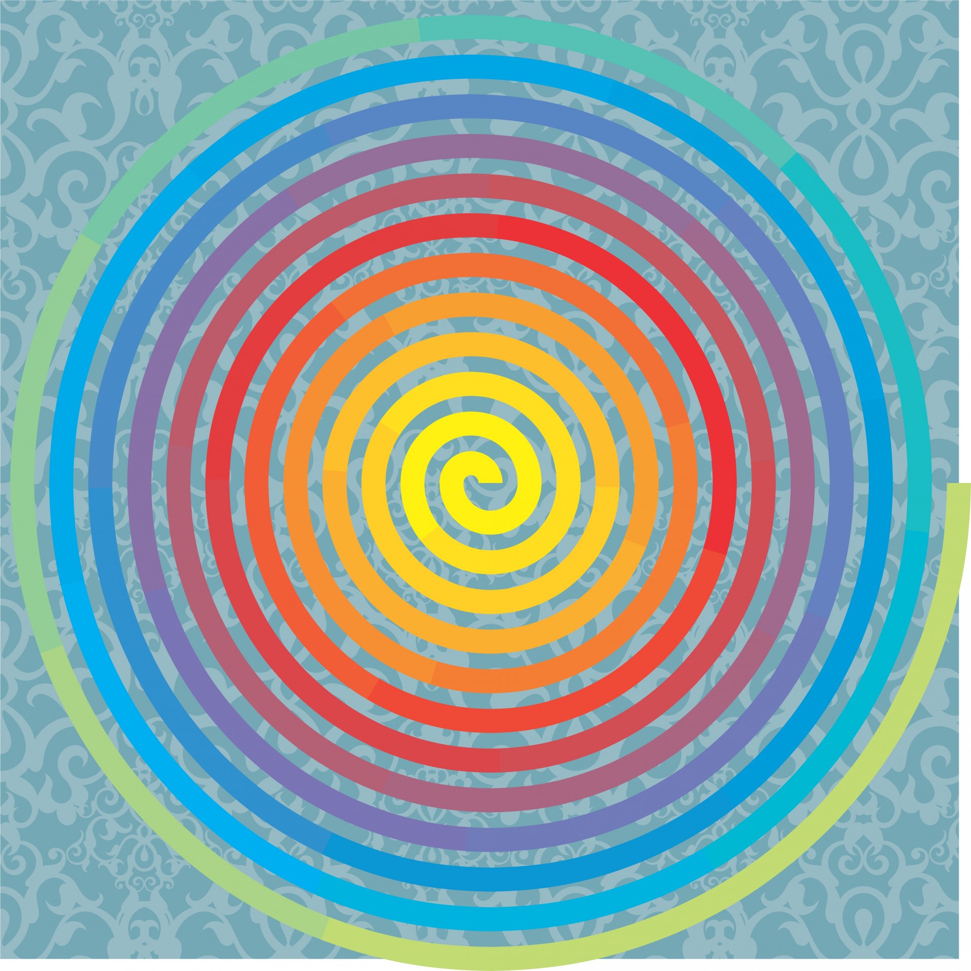 rainbow spiral texture free photo