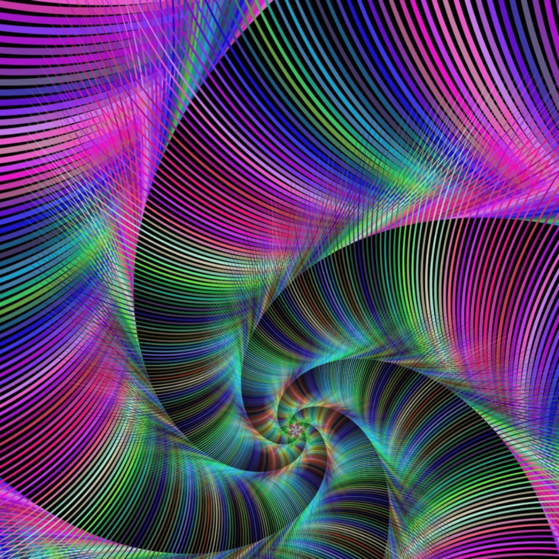 wallpaper rainbow spiral free photo