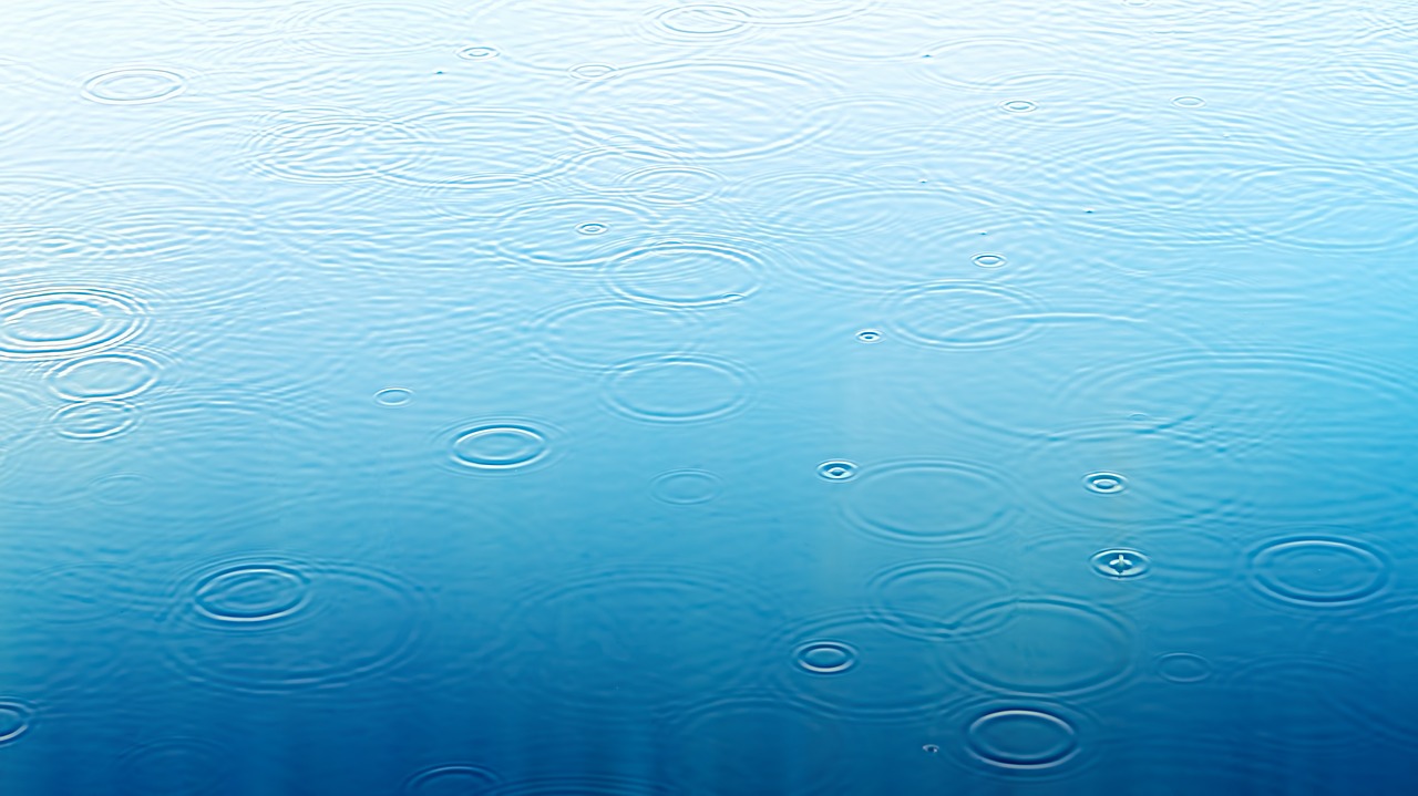 raindrop  puddle  blue free photo