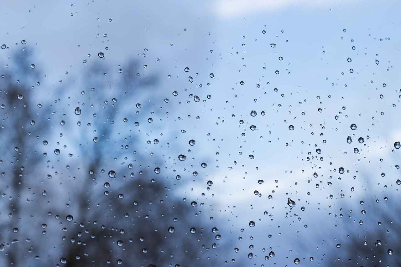 raindrop  window  wet free photo