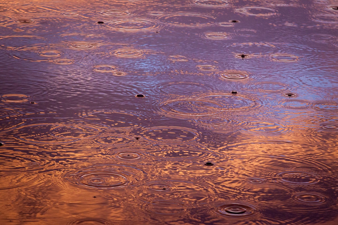 raindrops water colour free photo