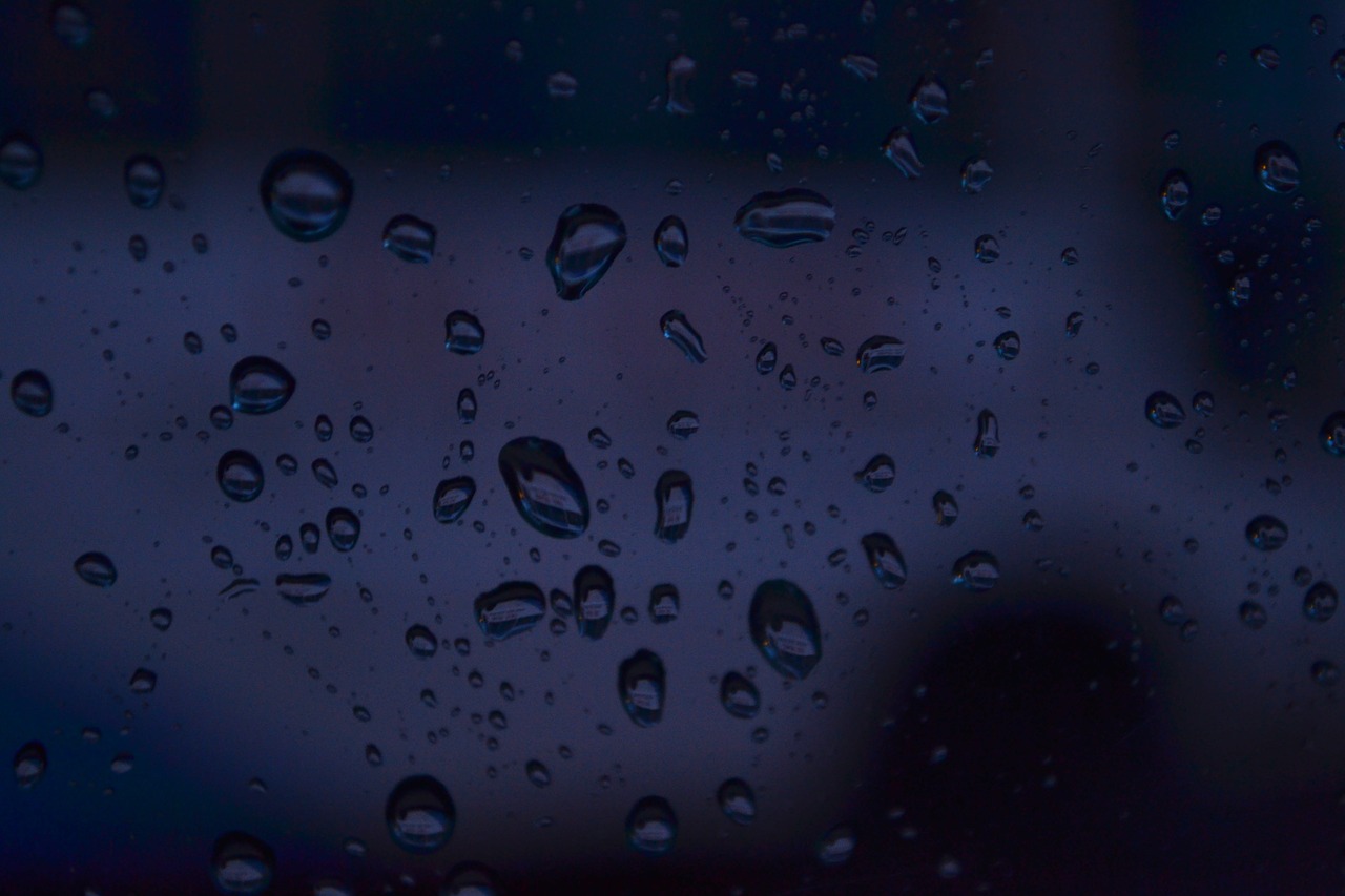 raindrops glass background free photo