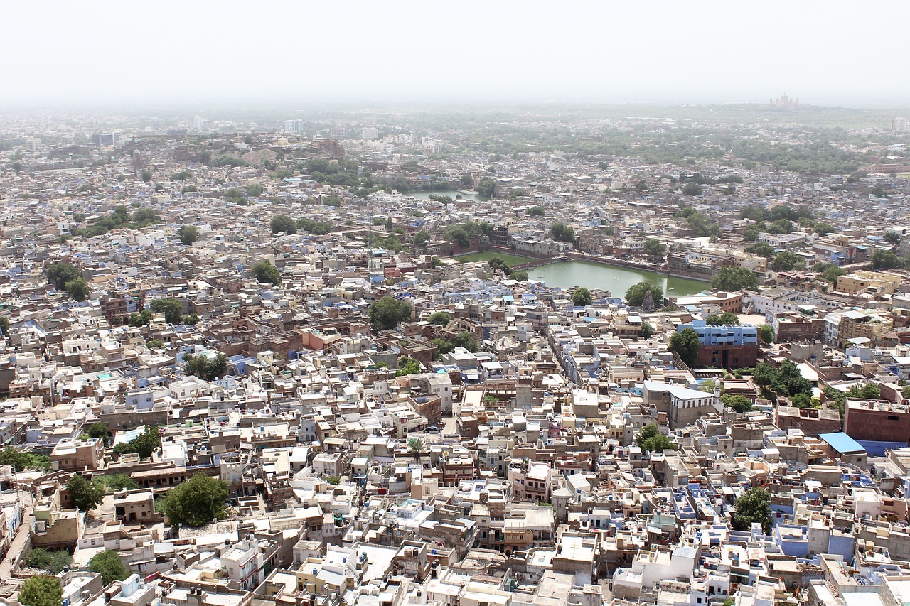 rajasthan blue village india free photo