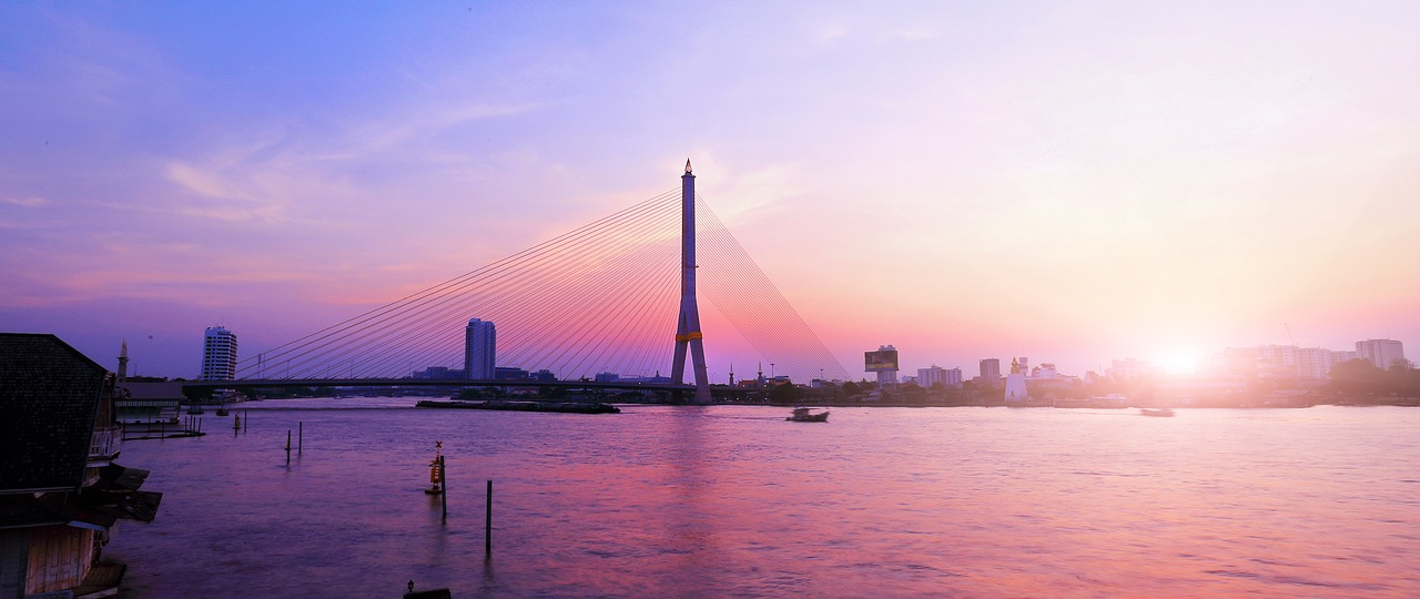 rama viii bridge bangkok thailand free photo