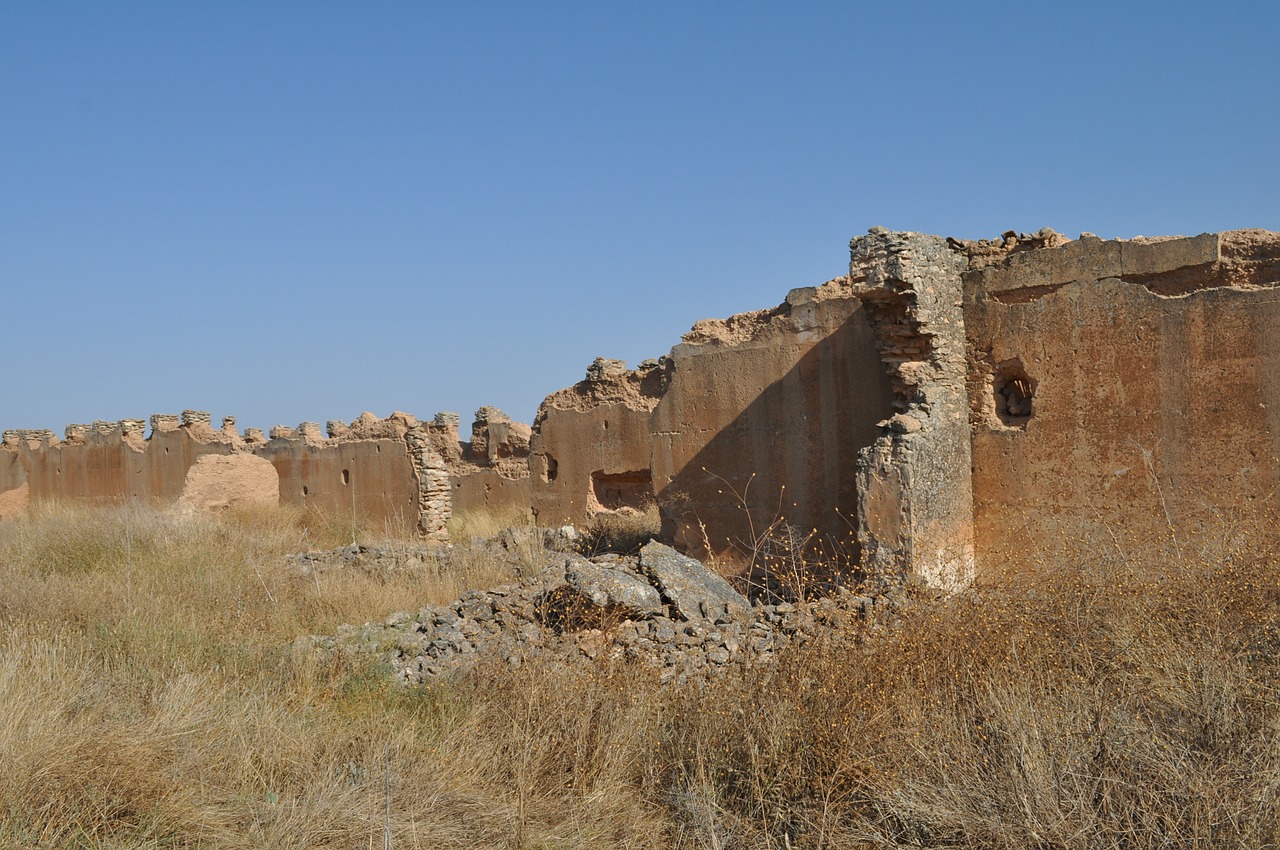 rammed earth ruin remains free photo