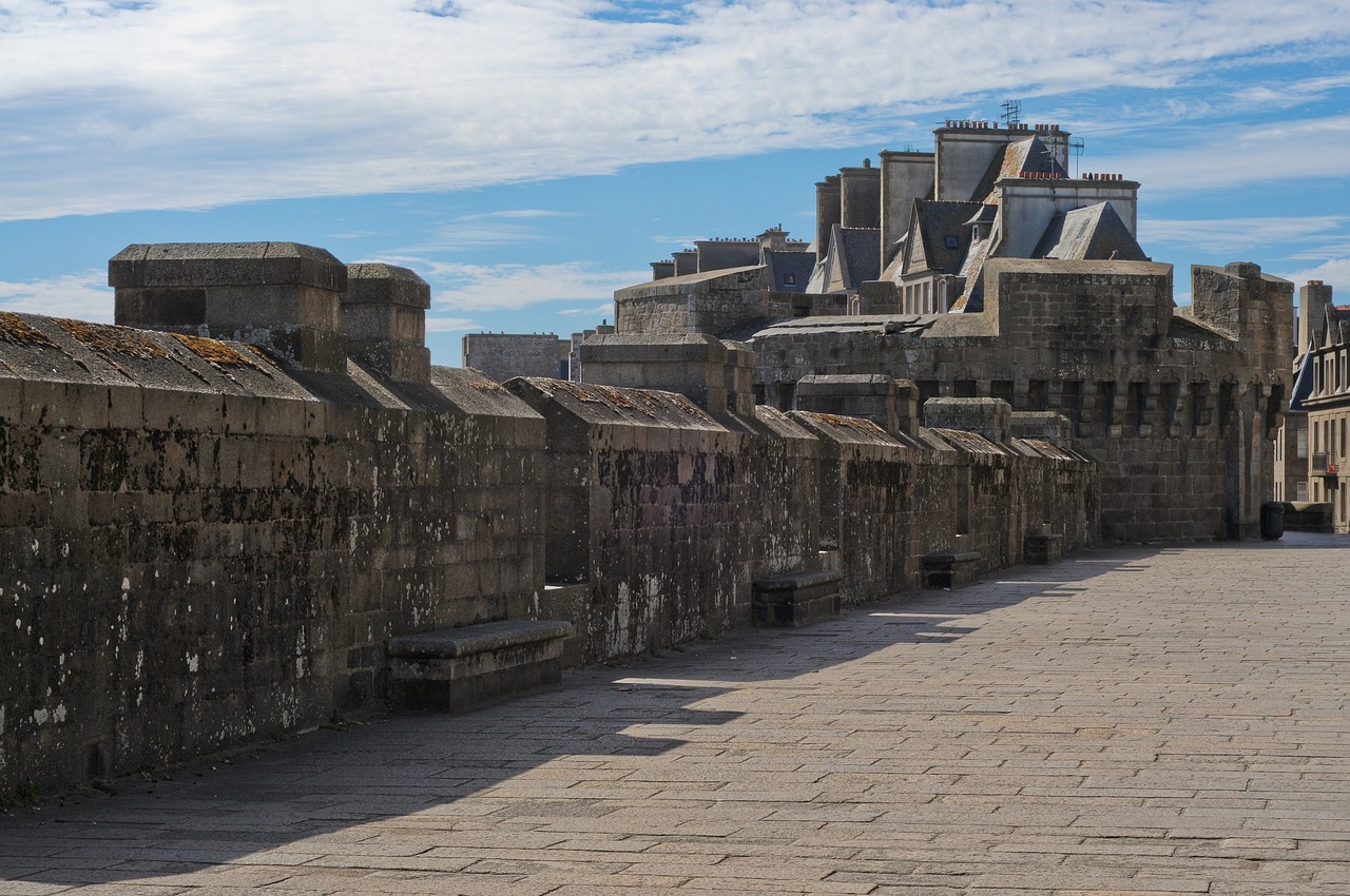 rampart saint malo pierre free photo