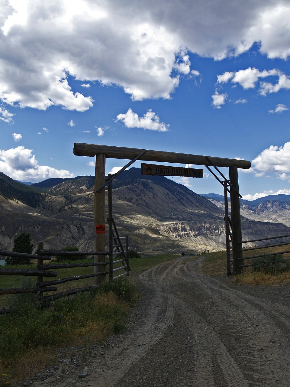ranch gate indian reservation free photo