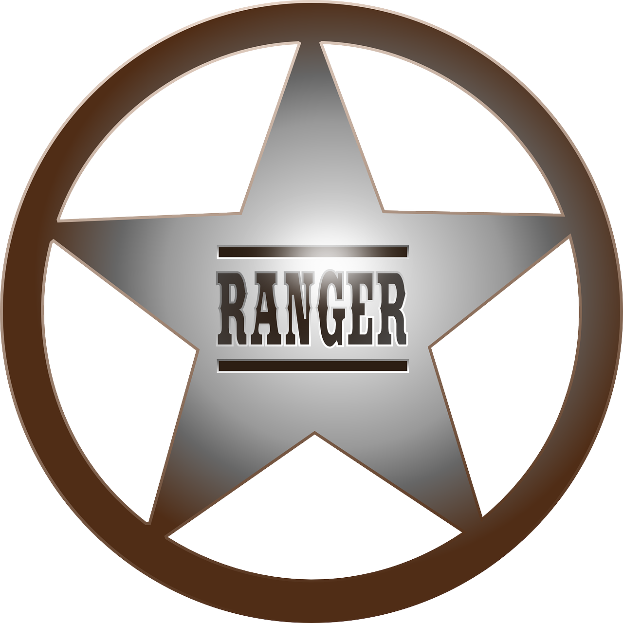ranger badge cowboy free photo