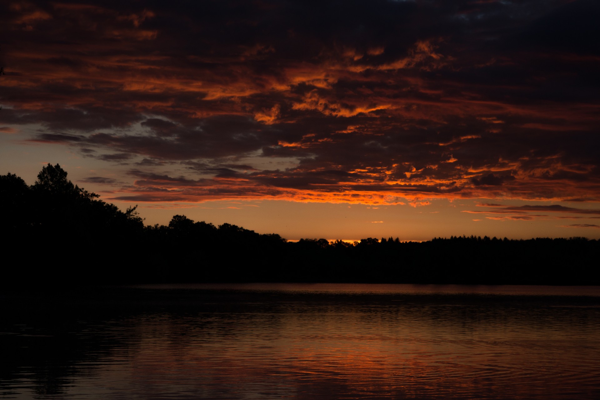 sunrise reflection pond free photo