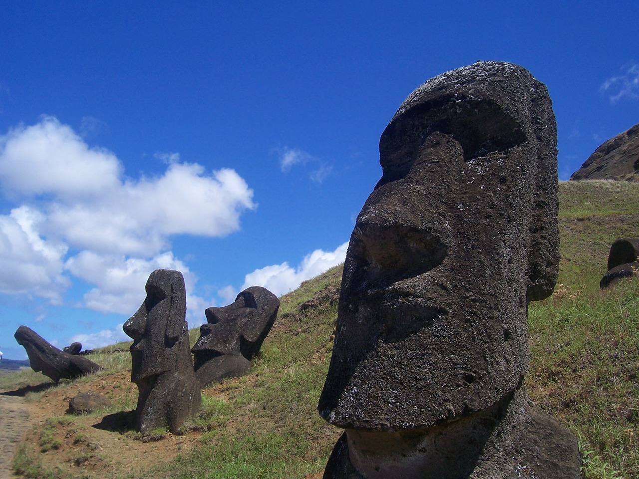 rapa nui moai easter island free photo