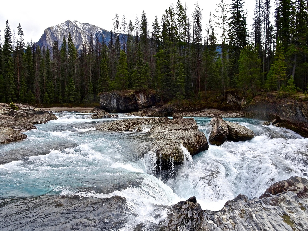 rapids waterfall cascade free photo