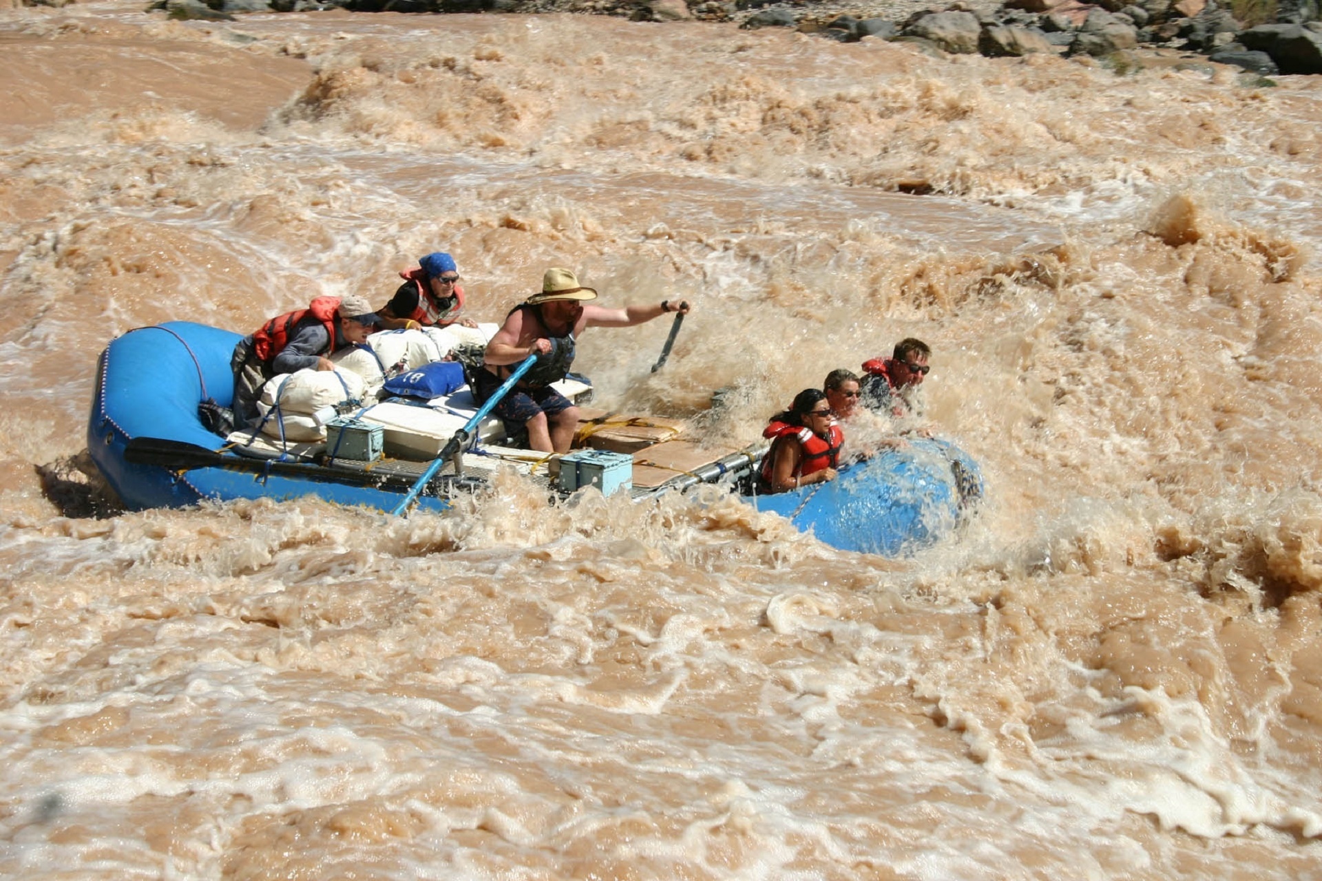 boating grand canyon rapids free photo