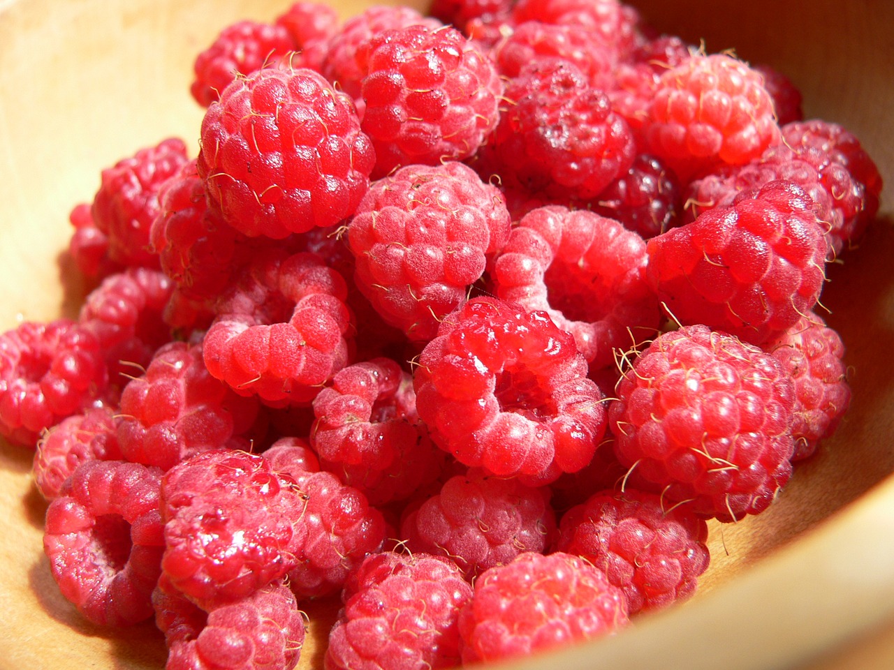 raspberries berries berry free photo