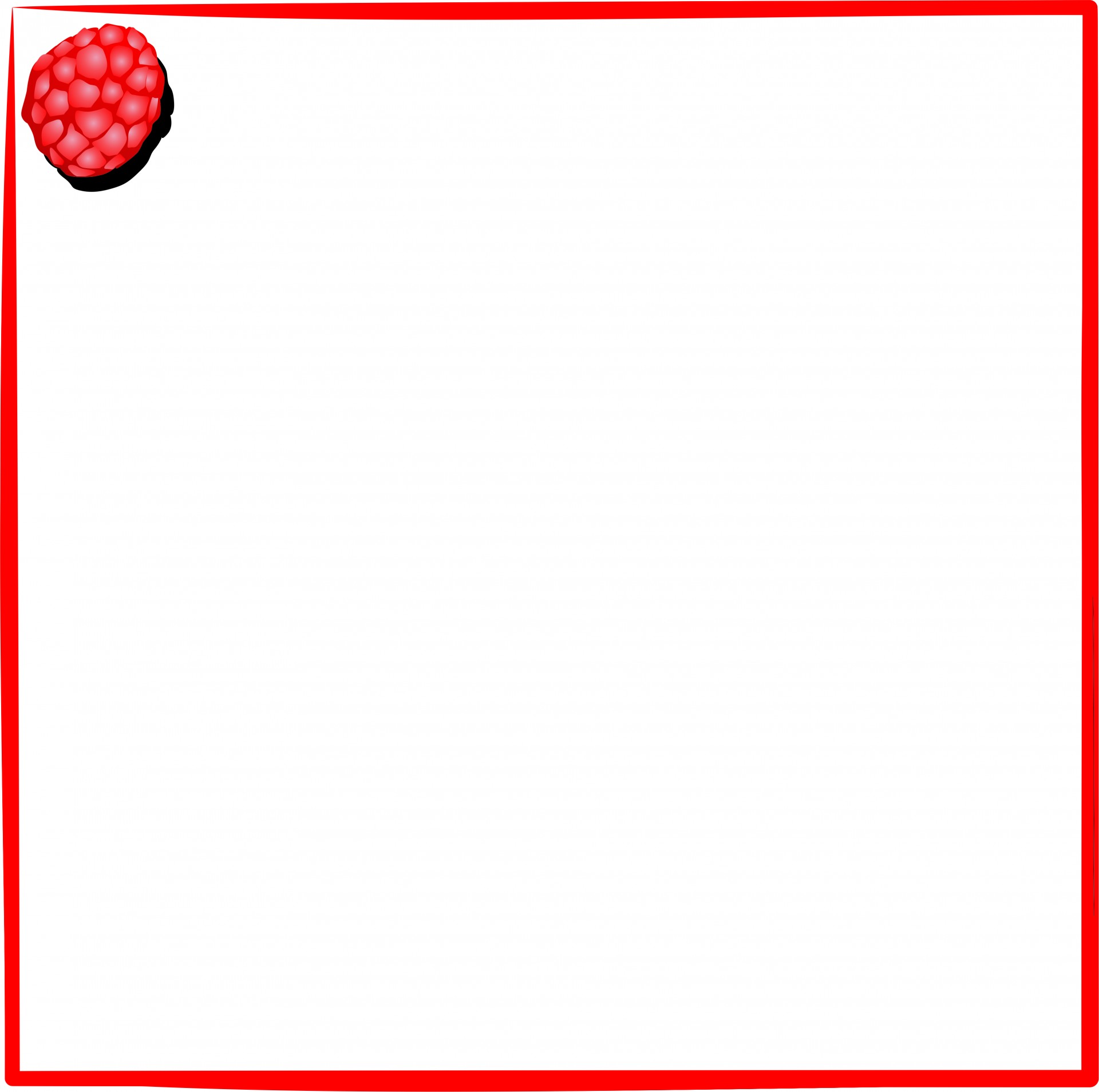 frame red raspberry free photo