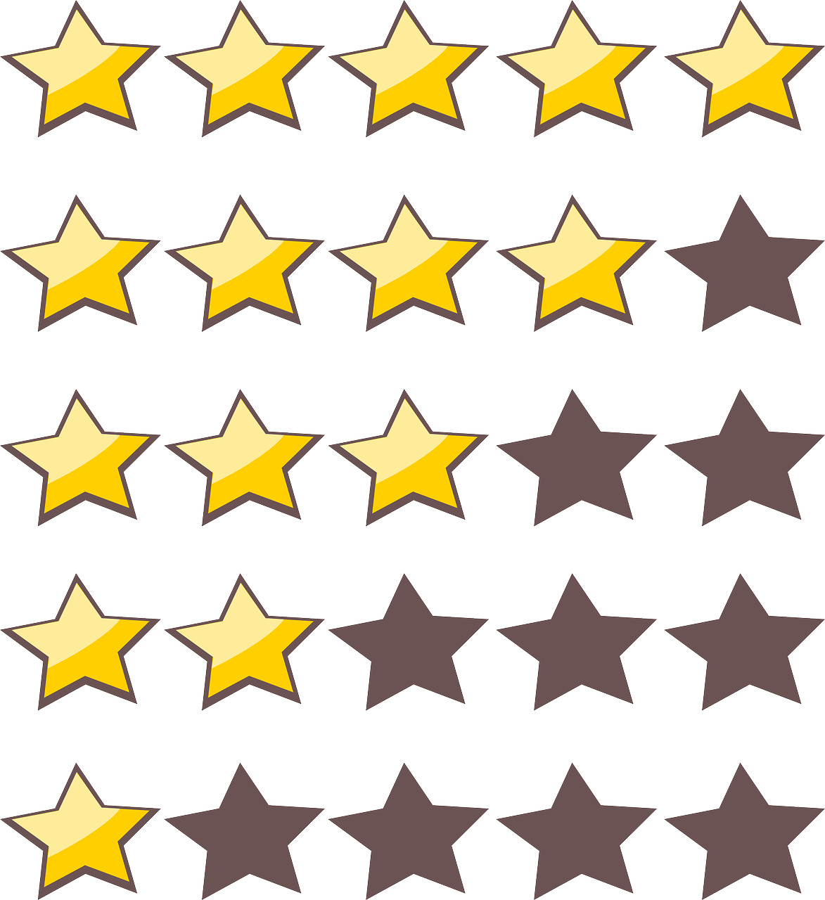 rating stars system free photo