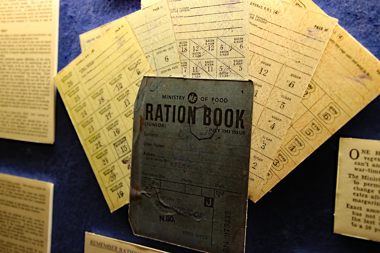 ration book war book free photo