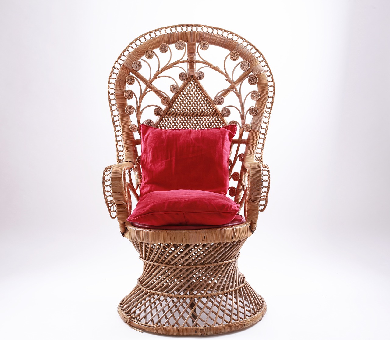 rattan armchair relaxation free photo