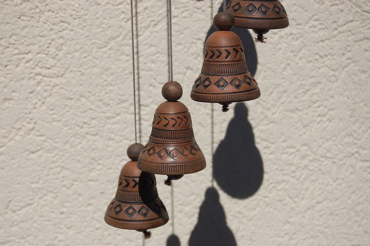 rattle in the wind bells rattles free photo