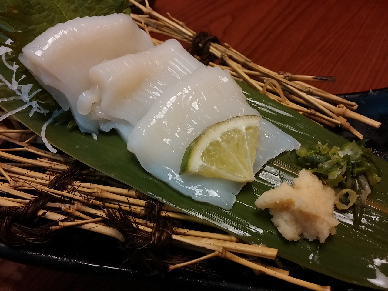 raw fish slice japan cuisine food free photo