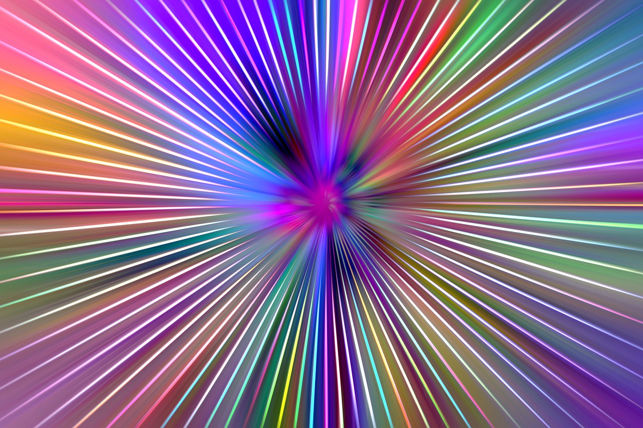 rays colorful laser free photo