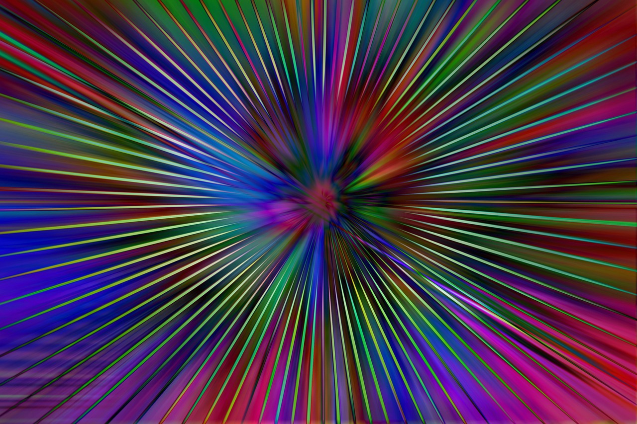 rays colorful laser free photo