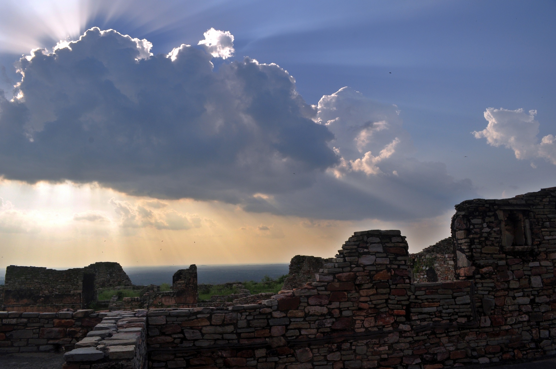 cloud sky rays free photo