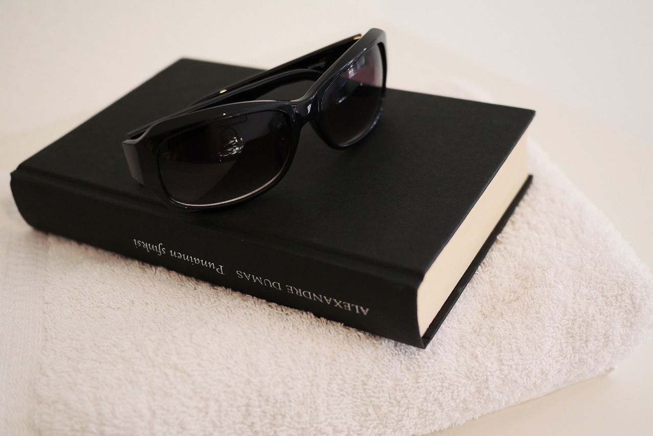 read book sunglasses free photo