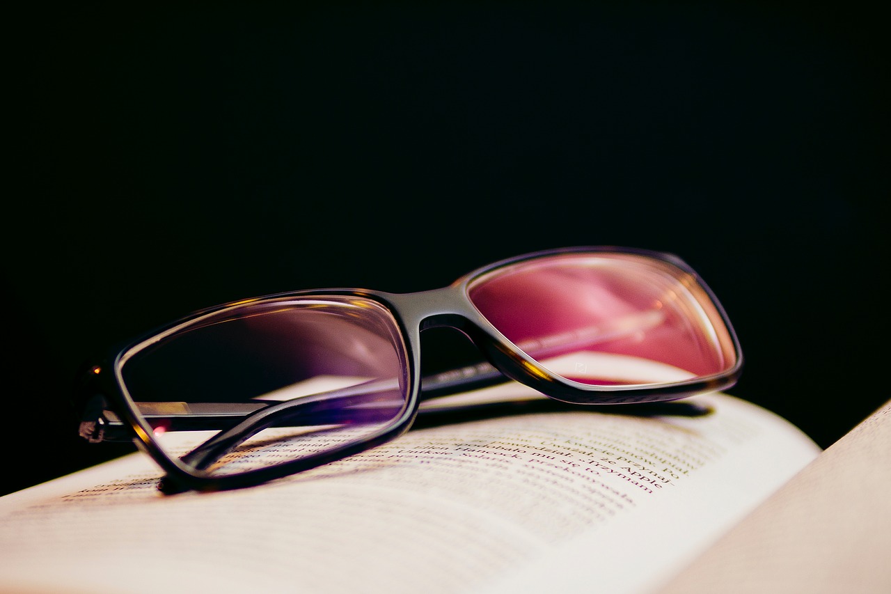 reading eyeglasses book free photo