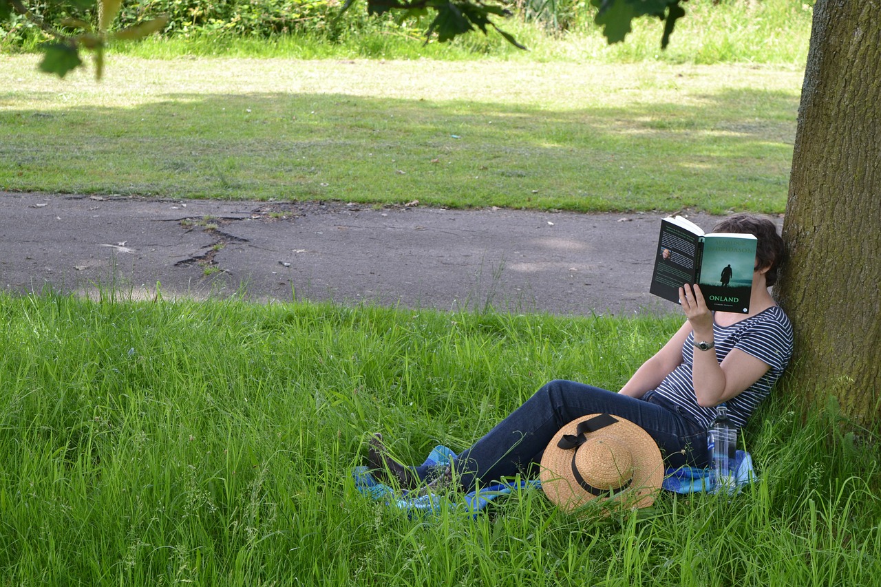 reading book read female free photo