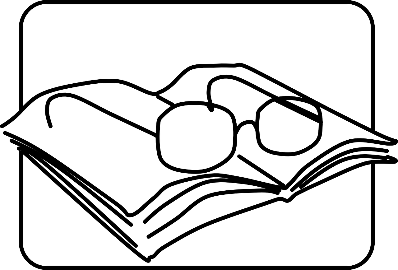 reading glasses prose book free photo